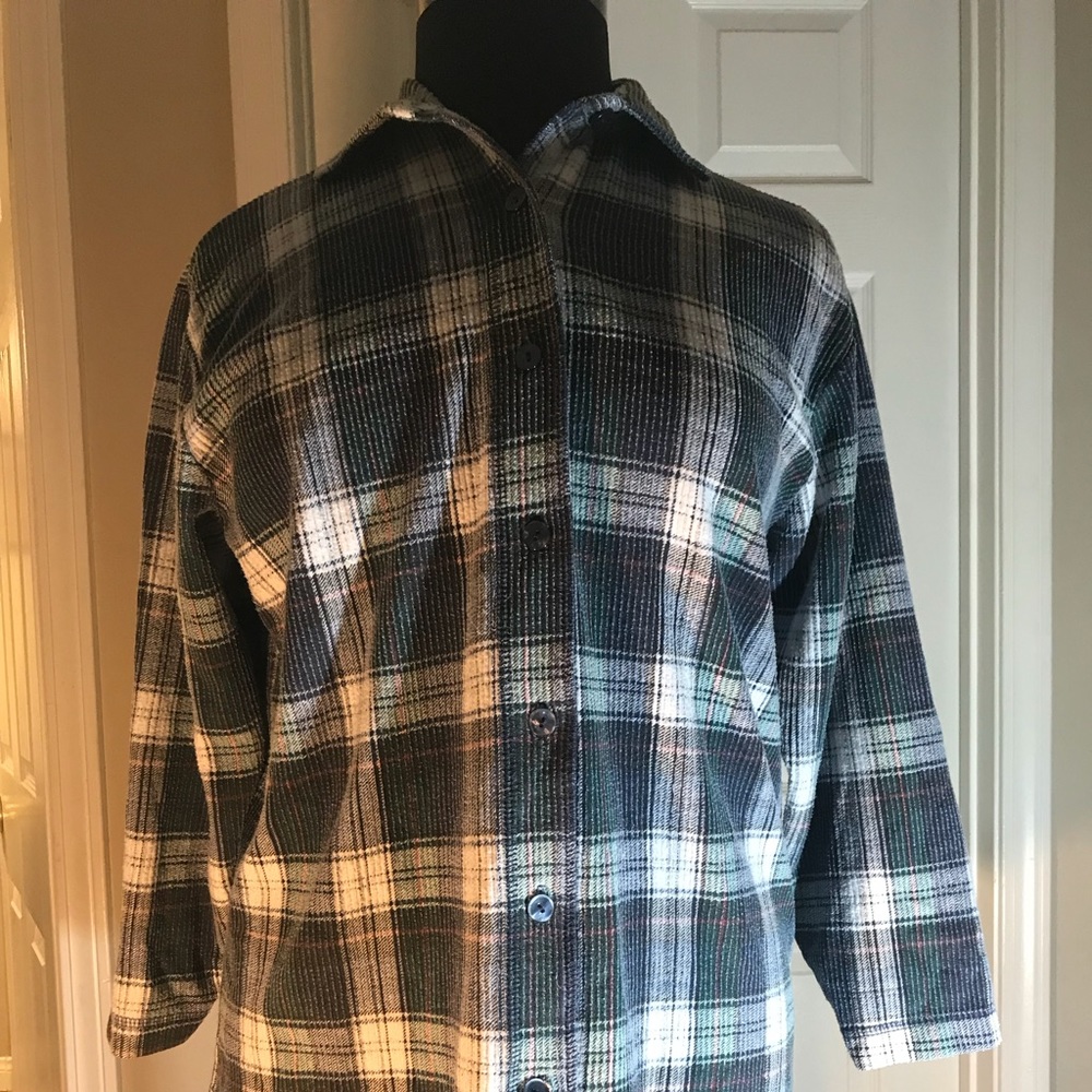 North West Blue Button Up
